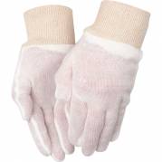 Tekstil handske, ABENA, 10, nature, bomuld/polyester, med manchet, interlock