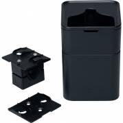 Dispenser til slibesvamp holder, 100x90x120mm, sort mat, ABS