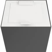 L&aring;g, hvid, pulverlakeret st&aring;l, soft close, til modulopbygget affaldsspand, 85 og 90 liter *Denne vare tages ikke retur*