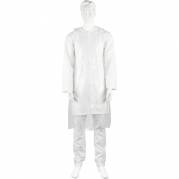 Engangsforkl&aelig;de, ABENA, 140x81cm, 20 micron, transparent, LDPE, dispenserboks, usteril, engangs