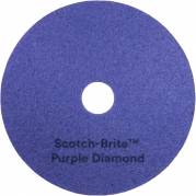 Gulvrondel, 3M Scotch-Brite, 17", &Oslash;432mm, lilla, diamant