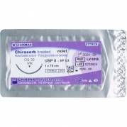 Sutur, Chirasorb, 75cm, violet, Polyglactin 910, USP 0, DS 30mm, resorberbar, violet, steril, engangs