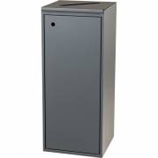 Affaldsspand, Tina Trolleys, gr&aring;, pulverlakeret st&aring;l, 100 l, med l&aring;g med sliske til papir *Denne vare tages ikke retur*