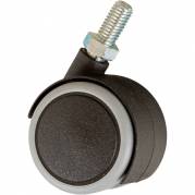 Hjul, Tina Trolleys, &Oslash;40mm, sort, softhjul, s&aelig;t med 4 stk