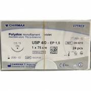 Sutur, Polydox, 75cm, violet, USP 4/0, DS 19mm, resorberbar, steril, engangs