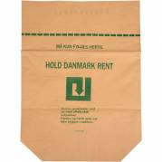 Papirs&aelig;k, 110 l, brun, papir, 70x100+25cm, med PE-bel&aelig;gning