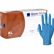 Unders&oslash;gelseshandske, ABENA Classic Protect, XL, bl&aring;, nitril, pudderfri