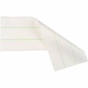 Engangsmoppe, 60x20cm, hvid, mikrofiber, til hook'n'loop, ekstra bred