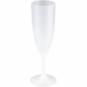 Flergangschampagneglas, 20cm, &Oslash;5,7cm, 15 cl, 22 cl, frosted hvid, PP