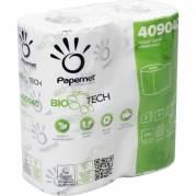 Toiletpapir, Biotech, 2-lags, 28m x 9,5cm, Ø12,4cm, hvid, nyfiber