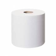 Toiletpapir, Tork T9 Advanced, 2-lags, Mini, 111,6m x 13,4cm , Ø14,9cm, hvid, genanvendt papir