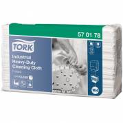 Industriaftørring, Tork W4, 1-lags, 41,5x35,5cm, 10,8 cm, hvid, virginfiber;polyester;pp, ekstra kraftig, top-pak