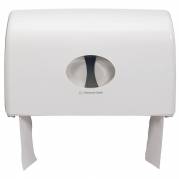 Dispenser, Kimberly-Clark Aquarius, Mini, 12,3x45,9x29,2cm, hvid, plast, til 2 ruller mini jumboruller *Denne vare tages ikke retur*