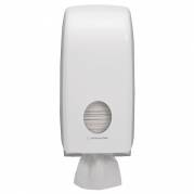 Dispenser, Kimberly-Clark Aquarius, Mini, 12,3x16,9x34,1cm, hvid, plast, til toiletpapir i ark *Denne vare tages ikke retur*