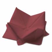 Middagsserviet, Duni, 3-lags, 1/4 fold, 40x40cm, bordeaux, papir *Denne vare tages ikke retur*