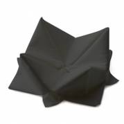 Kaffeserviet, Duni, 3-lags, 1/4 fold, 24x24cm, sort, nyfiber *Denne vare tages ikke retur*