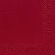 Kaffeserviet, Duni, 3-lags, 1/4 fold, 24x24cm, bordeaux, nyfiber *Denne vare tages ikke retur*