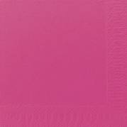 Kaffeserviet, Duni, 3-lags, 1/4 fold, 24x24cm, fuchsia, nyfiber *Denne vare tages ikke retur*