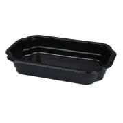 Plastbakke, 25x15,9x4,3cm, 1200 ml, sort, PP, 1-rums *Denne vare tages ikke retur*