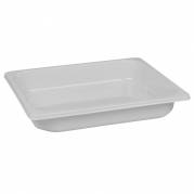 Bakke, C 2325-1A, 32,5x26,5x5cm, 3350 ml, hvid, CPET, 1-rums, standard serie, 1/2 GN