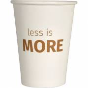 Kaffeb&aelig;ger LessIsMore, 11,2cm, &Oslash;9cm, 36 cl, 38 cl, hvid, pap/PE, 12 oz