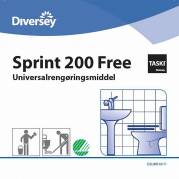 Etiket, Diversey, til Taski Sprint 200 Free