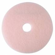 Gulvrondel, 3M Scotch-Brite, 27", Ø685mm, pink, 85 mm, polyester, til fjernelse af sorte mærker *Denne vare tages ikke retur*