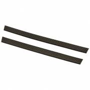 Udskiftningslister til fremfører, Vikan, sort, PA/polyester, til 55 cm fremfører, 2 stk.
