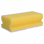 Skuresvamp, 11,7x6,9x4,2cm, hvid, polyester/polyether, fin skureeffekt