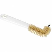 Overl&oslash;bsb&oslash;rste, 15,5x7x3cm, &Oslash;3cm, hvid, plast