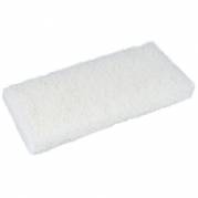 Skurefiber, 25x12x2,5cm, hvid, polyester, fin skureeffekt, ridsefri