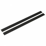 Udskiftningslister til fremfører, Vikan, sort, PA/polyester, til 25 cm fremfører, 2 stk.