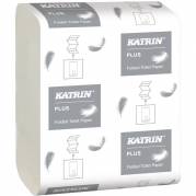 Toiletpapir i ark, Katrin Plus, 2-lags, 23x10,3cm, hvid, nyfiber