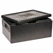 Termokasse, 60x40x33cm, sort, EPP, 1-rums, 1/1 GN