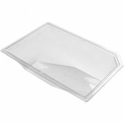 Plastbakke, Duniform Polardeli, M, 17,5x11,5x4,8cm, 500 ml, klar, RPET, 1-rums *Denne vare tages ikke retur*