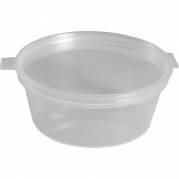 Dressingb&aelig;ger, ABENA Gastro, 2,5cm, &Oslash;7cm, 60 ml, klar, PP, med h&aelig;ngslet l&aring;g