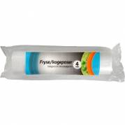 Koge- og frysepose, Consumer, 4 l, klar, HDPE/virgin, 20x38cm