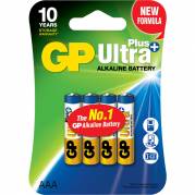 Batteri, GP Ultra Plus, Alkaline, AAA, 1,5V, 4-pak