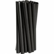 Flergangssuger&oslash;r, ABENA Gastro, 12cm, &Oslash;8mm, sort, PP, til flergangsbrug