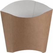 Pommes Frites bakke, 8,1x4,9x10,7cm, brun, kraft, konisk