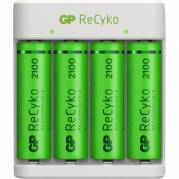 Oplader, GP ReCyko, til genopladelige AA- og AAA-batterier