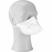 &Aring;ndedr&aelig;tsv&aelig;rn med hovedelastikker, Kolmi, One size, hvid, jern/PP, Fold-Flat, FFP3 NR D, Type IIR, uden ventil, engangs