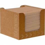 Kaffeserviet, Dunisoft, 1/4 fold, 20x20cm, brun, bio, i brun papdispenser *Denne vare tages ikke retur*