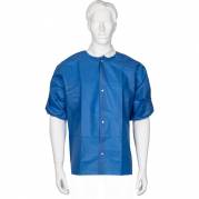 Varmejakke med korte &aelig;rmer, ABENA, S, 73x57cm, m&oslash;rkebl&aring;, SMS, usteril, engangs