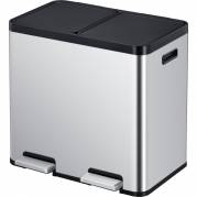 Pedalspand, EKO Essential, st&aring;l mat, 2-rums, 2x22 l