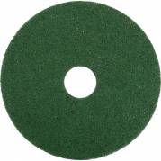 Gulvrondel, 10", Ø254mm, grøn, genanvendt PET fiber, til grovere rengøring