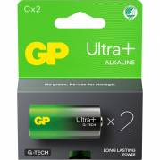 Batteri, GP Ultra Plus, Alkaline, C, 2-pak