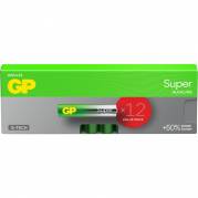 Batteri, GP Super, Alkaline, AAA, 12-pak