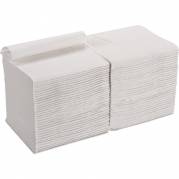 Toiletpapir i ark, Neutral, 2-lags, 11,25x22cm, hvid, genanvendt papir