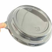 L&aring;g, 2,7cm, &Oslash;16cm, klar, PET, rund